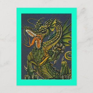 FARBFÄLTIGES SPIEL DRAGON ~ PARTY EINLADUNG
