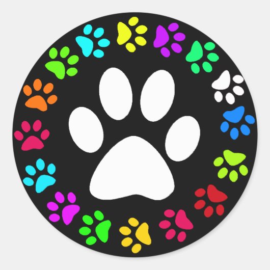 FARBFARBDRUCKER RUNDER AUFKLEBER (Vorderseite)