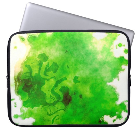 Farbfarbe Aquarellfarbe Laptopschutzhülle (Vorderseite)