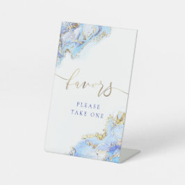 Farbfarbe Blau bevorzugt Podestzeichen Sockelschild