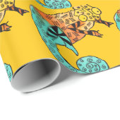 Farbfarbe Geschenkpapier (Rolleneckpunkt)