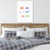 Farbfarbe Leinwanddruck (Insitu (Schlafzimmer))