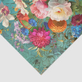 FARBFARBEN FRÜHBLUMEN IN VASE DECOUPAGE SEIDENPAPIER (Ausschnitt)