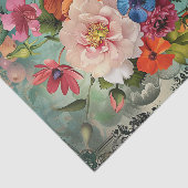 FARBFARBEN FRÜHBLUMEN IN VASE DECOUPAGE SEIDENPAPIER (Ausschnitt)