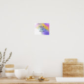 Farbfarben fügen Ihren Text für eine benutzerdefin Poster (Küche)