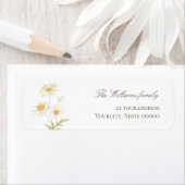 Farbfarben geben das Adressetikett zurück (Insitu)