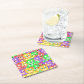 FARBFARBEN RECHTECKIGER PAPPUNTERSETZER (Vor Ort)