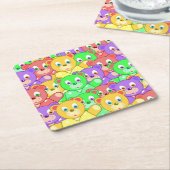 FARBFARBEN RECHTECKIGER PAPPUNTERSETZER (angewinkelt)