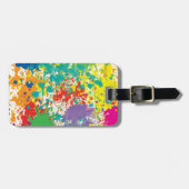 Farbfarben-Spritzer-Gepäck-Umbau Gepäckanhänger (Vorderseite horizontal)