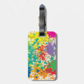 Farbfarben-Spritzer-Gepäck-Umbau Gepäckanhänger (Rückseite vertikal)