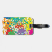 Farbfarben-Spritzer-Gepäck-Umbau Gepäckanhänger (Rückseite horizontal)