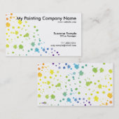 Farbfarben-Tropfen-Karte Visitenkarte (Vorne/Hinten)