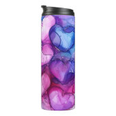 FARBFARBENE ALKOHOL-FARBE SCHAUEN VALENTINE HERZEN THERMOSBECHER (Nach rechts gedreht)