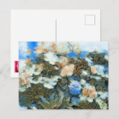 FARBFARBENE BOUQUET POSTCARD POSTKARTE (Vorne/Hinten)