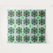 FARBFARBENE GEOMETRISCHE TEARDROPS WASSERFARBENPAT WANDTEPPICH (Vorderseite (Horizontal))