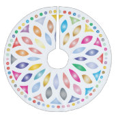 FARBFARBENE GLAS-STERNEXPLOSION POLYESTER WEIHNACHTSBAUMDECKE (Vorderseite)