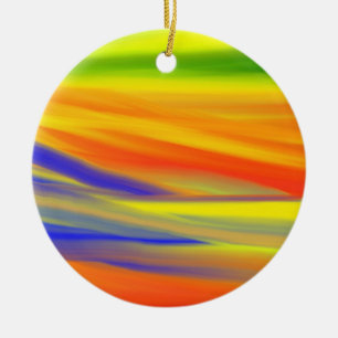 FARBFARBENE RAINBOINBOINKUNST KERAMIK ORNAMENT
