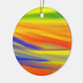 FARBFARBENE RAINBOINBOINKUNST KERAMIK ORNAMENT (Links)