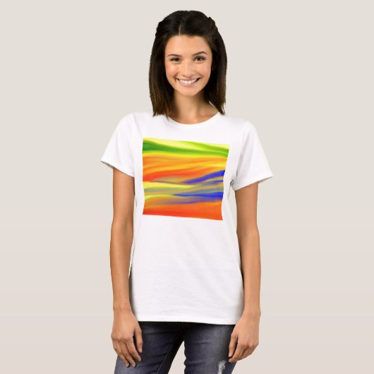 FARBFARBENE RAINBOINBOINKUNST T-Shirt (Vorne ganz)