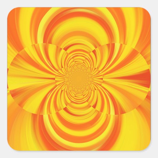 FARBFARBENE RAINBOW-KUNST QUADRATISCHER AUFKLEBER (Vorderseite)