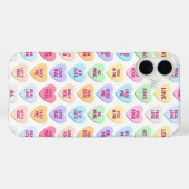 FARBFARBENE VALENTINE MESSAGE HEARTS CANDIES Case-Mate iPhone HÜLLE (Rückseite (Horizontal))