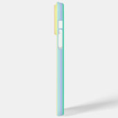 FARBFARBENER BLAU GREEN GELBE LILA STREIFEN Case-Mate iPhone HÜLLE (Rückseite / Links)