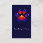 FARBFARBENER PAAR, Orange Visitenkarte (Rückseite)