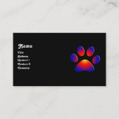 FARBFARBENER PUNKT, Schwarz-weiß Visitenkarte (Vorderseite)