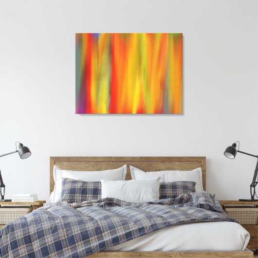 FARBFARBENER RAINBODEN ART 4 LEINWANDDRUCK (Insitu (Schlafzimmer))