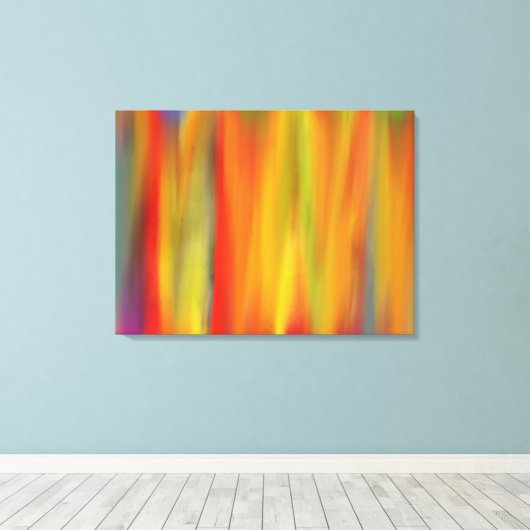 FARBFARBENER RAINBODEN ART 4 LEINWANDDRUCK (Insitu (Holzboden))