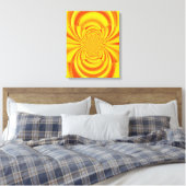 FARBFARBENER RAINBOUR Abstrakte Kunst Leinwanddruck (Insitu (Schlafzimmer))