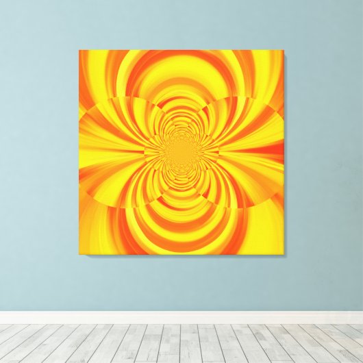 FARBFARBENER RAINBOUR Abstrakte Kunst Leinwanddruck (Insitu (Holzboden))