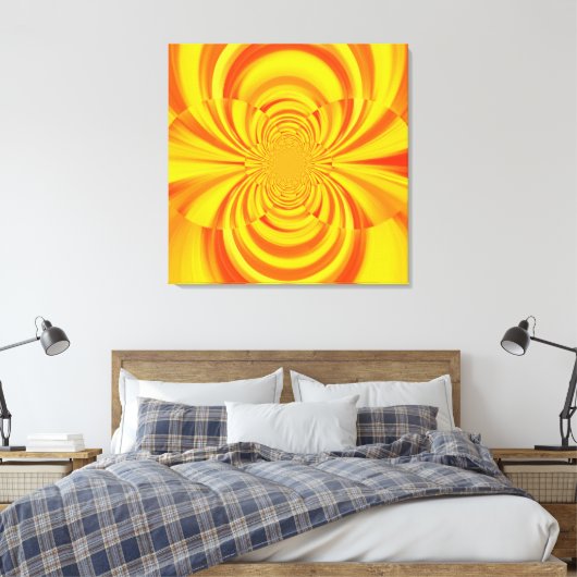 FARBFARBENER RAINBOUR Abstrakte Kunst Leinwanddruck (Insitu (Schlafzimmer))