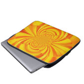 FARBFARBENER RAINBOW Abstrakte Kunst Laptopschutzhülle (Vorne Knopf)