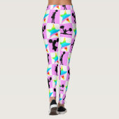 FARBFARBENER RAINBOW STAR CHEERLEADING LEGGINGS (Rückseite)