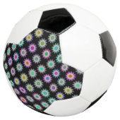 FARBFARBENES BLUMENMUSTER FUßBALL (Dreiviertel)