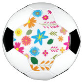 FARBFARBENES BLUMENMUSTER FUßBALL (Gedreht)