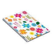 FARBFARBENES BLUMENMUSTER NOTIZBLOCK (Rechte Seite)