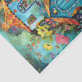 FARBFARBENES GARTENZEICHENPAPIER SEIDENPAPIER (Ausschnitt)