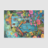 FARBFARBENES GARTENZEICHENPAPIER SEIDENPAPIER (Vorderseite)