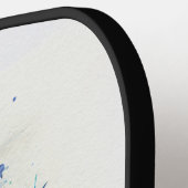 FARBFARBENES WATERCOLOR MARDI GRAS MASK PICKLEBALL SCHLÄGER (Linke Seite)