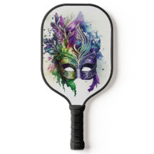 FARBFARBENES WATERCOLOR MARDI GRAS MASK
