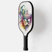 FARBFARBENES WATERCOLOR MARDI GRAS MASK PICKLEBALL SCHLÄGER (Links)