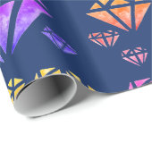 Farbfarbenfrohe Diamanten Patterpapier Geschenkpapier (Rolleneckpunkt)