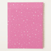 Farbfarbenfrohe Farbe für Rosa Monogramm Planer (Rückseite)