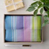 Farbfarbenfrohe Streifen Papiertücher Seidenpapier (Geschenk)