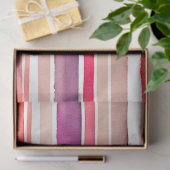Farbfarbenfrohe Streifen Papiertücher Seidenpapier (Geschenk)