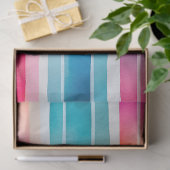 Farbfarbenfrohe Streifen Papiertücher Seidenpapier (Geschenk)