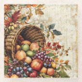 FARBFARBFALL CORNUCOPIA GLASUNTERSETZER (Vorderseite)