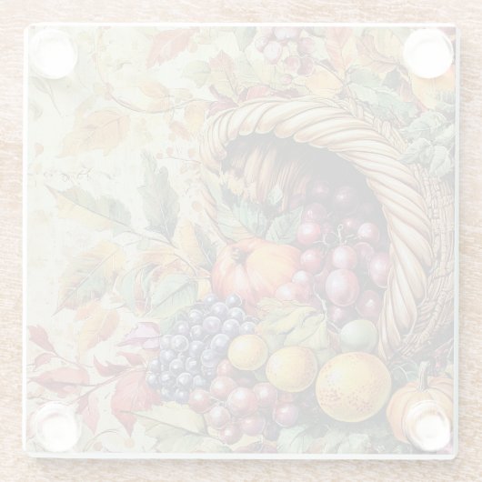 FARBFARBFALL CORNUCOPIA GLASUNTERSETZER (Rückseite)